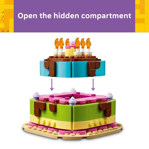 LEGO Birthday Party Cake - Building Toy for Boys & Girls, Ages 7+ - Birthday Decoration with 10 Candle Accessories - Craft for Kids - 40815 LEGO Birthday Party Cake - Building Toy for Boys & Girls, Ages 7+ - Birthday Decoration with 10 Candle Accessories - Craft for Kids - 40815