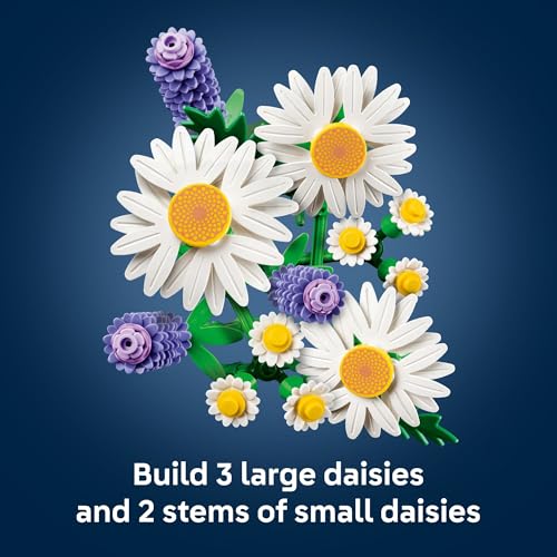 LEGO Botanicals Daisies Building Toy - Artificial Flowers Crafting Kit for Girls & Boys, Ages 9+ - Kids Room Decor for Book Shelf or Desk - Gift... LEGO Botanicals Daisies Building Toy - Artificial Flowers Crafting Kit for Girls & Boys, Ages 9+ - Kids Room Decor for Book Shelf or Desk - Gift...
