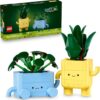 LEGO Botanicals Happy Plants Building Toy for Kids, Girls, and Boys 9+ - Playroom Decor for Desk or Shelf - Birthday Gift Idea for Young Gardeners...