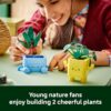 LEGO Botanicals Happy Plants Building Toy for Kids, Girls, and Boys 9+ - Playroom Decor for Desk or Shelf - Birthday Gift Idea for Young Gardeners...