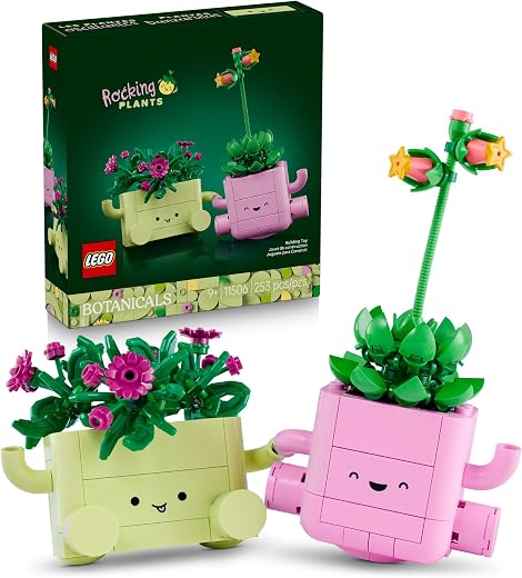 LEGO Botanicals Rocking Plants - Building Toy for Kids, Girls & Boys, Ages 9+ - Decor for Dorm Desk or Shelf - Housewarming Gift Ideas - 11506 LEGO Botanicals Rocking Plants - Building Toy for Kids, Girls & Boys, Ages 9+ - Decor for Dorm Desk or Shelf - Housewarming Gift Ideas - 11506