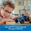 LEGO City Blue Monster Truck Off-Road Toy Playset with a Driver Minifigure, Imaginative Toys for Kids, Fun Gift for Boys and Girls Aged 5 Plus,...