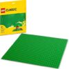 LEGO Classic Green Baseplate, Square 32x32 Stud Foundation to Build, Play, and Display Brick Creations, Great for Grassy Nature Landscapes,...