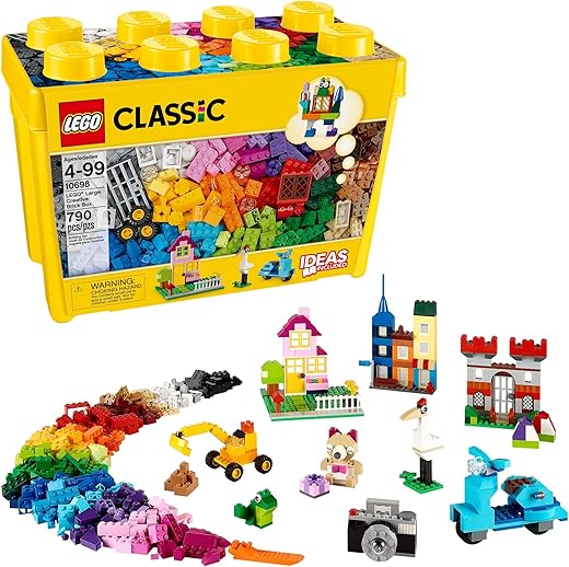 LEGO Classic Large Creative Brick Box 10698 Building Set, Toy Storage Solution for Home or Classrooms, Interactive Building Toy for Kids, Boys, and... LEGO Classic Large Creative Brick Box 10698 Building Set, Toy Storage Solution for Home or Classrooms, Interactive Building Toy for Kids, Boys, and...