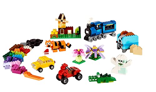LEGO Classic Medium Creative Brick Box 10696 Building Toy Set - Featuring Storage, Includes Train, Car, and a Tiger Figure, and Playset for Kids,... LEGO Classic Medium Creative Brick Box 10696 Building Toy Set - Featuring Storage, Includes Train, Car, and a Tiger Figure, and Playset for Kids,...