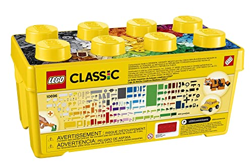 LEGO Classic Medium Creative Brick Box 10696 Building Toy Set - Featuring Storage, Includes Train, Car, and a Tiger Figure, and Playset for Kids,... LEGO Classic Medium Creative Brick Box 10696 Building Toy Set - Featuring Storage, Includes Train, Car, and a Tiger Figure, and Playset for Kids,...