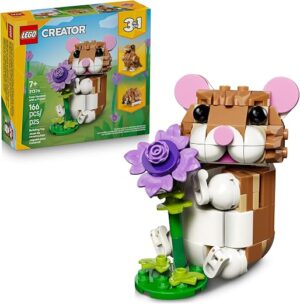 LEGO Creator 3 in 1 Cute Hamster with a Flower Building Toy for Girls & Boys, Ages 7+ - Kids Build a Hamster, Hedgehog or Eagle Animal Figure -... LEGO Creator 3 in 1 Cute Hamster with a Flower Building Toy for Girls & Boys, Ages 7+ - Kids Build a Hamster, Hedgehog or Eagle Animal Figure -...