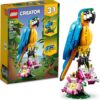 LEGO Creator 3 in 1 Exotic Parrot Building Toy Set, Transforms to 3 Different Animal Figures - from Colorful Parrot, to Swimming Fish, to Cute...