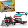LEGO Creator 3 in 1 Flatbed Truck with Helicopter Toy, Transforms from Flatbed Truck Toy to Propeller Plane to Hot Rod and SUV Cars, Gift Idea for... LEGO Creator 3 in 1 Flatbed Truck with Helicopter Toy, Transforms from Flatbed Truck Toy to Propeller Plane to Hot Rod and SUV Cars, Gift Idea for...