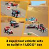 LEGO Creator 3 in 1 Flatbed Truck with Helicopter Toy, Transforms from Flatbed Truck Toy to Propeller Plane to Hot Rod and SUV Cars, Gift Idea for... LEGO Creator 3 in 1 Flatbed Truck with Helicopter Toy, Transforms from Flatbed Truck Toy to Propeller Plane to Hot Rod and SUV Cars, Gift Idea for...