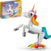 LEGO Creator 3 in 1 Magical Unicorn Toy, Transforms to Seahorse to Peacock, Rainbow Animal Figures, Unicorn Gift for Grandchildren, Girls and Boys,...