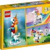 LEGO Creator 3 in 1 Magical Unicorn Toy, Transforms to Seahorse to Peacock, Rainbow Animal Figures, Unicorn Gift for Grandchildren, Girls and Boys,...