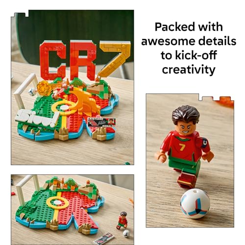 LEGO Editions Cristiano Ronaldo – Soccer Highlights - Building Set for Boys & Girls, Ages 10+ - Collectible Soccer Gift with Plaque - Kids Bedroom...