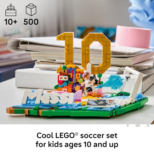 LEGO Editions Lionel Messi – Soccer Highlights - Building Set for Boys & Girls, Ages 10+ - Collectible Soccer Gift with Plaque - Kids Bedroom or...
