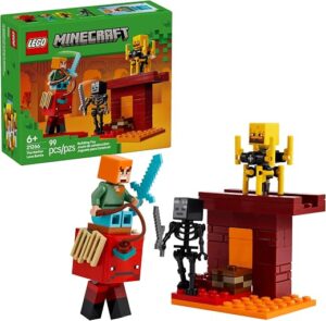LEGO Minecraft The Nether Lava Battle Toy and Playset - Building Minecraft Toy for Kids, Ages 6+ - Alex, Wither Skeleton, Blaze and Strider Figures... LEGO Minecraft The Nether Lava Battle Toy and Playset - Building Minecraft Toy for Kids, Ages 6+ - Alex, Wither Skeleton, Blaze and Strider Figures...