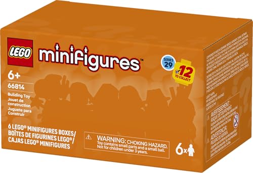 LEGO Minifigures Series 29 6 Pack - Mystery Box Multipack - Birthday Party Favors for Boys & Girls, Ages 6+ - Goodie Bag Stuffers for Kids - 66814 LEGO Minifigures Series 29 6 Pack - Mystery Box Multipack - Birthday Party Favors for Boys & Girls, Ages 6+ - Goodie Bag Stuffers for Kids - 66814