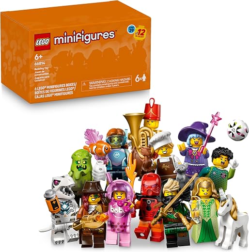 LEGO Minifigures Series 29 6 Pack - Mystery Box Multipack - Birthday Party Favors for Boys & Girls, Ages 6+ - Goodie Bag Stuffers for Kids - 66814 LEGO Minifigures Series 29 6 Pack - Mystery Box Multipack - Birthday Party Favors for Boys & Girls, Ages 6+ - Goodie Bag Stuffers for Kids - 66814