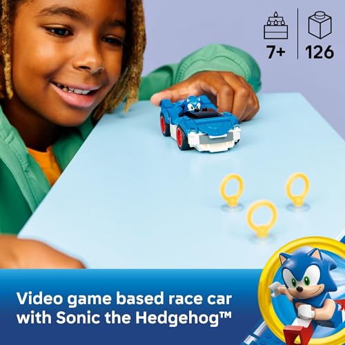 LEGO Sonic The Hedgehog Sonic: Speedster Lightning Race Car Toy for Boys & Girls - Toy Building Set W/Minifigure for Kids & Gamers, Ages 7+ - Gift... LEGO Sonic The Hedgehog Sonic: Speedster Lightning Race Car Toy for Boys & Girls - Toy Building Set W/Minifigure for Kids & Gamers, Ages 7+ - Gift...