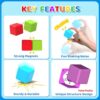 Magnetic Building Blocks Large, 1.65 inch Magnetic Stacking Cubes for Toddlers, Sensory & Montessori Toys for Boys & Girls 1 2 3 Years Old (12 PCS) Magnetic Building Blocks Large, 1.65 inch Magnetic Stacking Cubes for Toddlers, Sensory & Montessori Toys for Boys & Girls 1 2 3 Years Old (12 PCS)