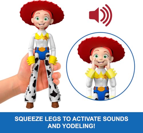 ​Mattel Disney and Pixar Toy Story 5 Critter Talk Jessie | 12-inch Posable Action Figure Toy & Jimmy Dean, 35+ Movie Sounds & Phrases​, English...