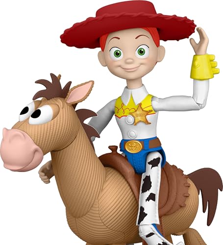 ​Mattel Disney and Pixar Toy Story 5 Jessie & Bullseye | 7-inch Playscale Action Figures 2-Pack, Posable, Removable Cowboy Hat​​