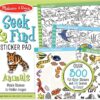 Melissa & Doug Seek & Find Sticker Pad – Animals, 400+ Stickers & 14 Scenes to Color, Search & Find Sticker Activity Pad for Coloring & Matching,... Melissa & Doug Seek & Find Sticker Pad – Animals, 400+ Stickers & 14 Scenes to Color, Search & Find Sticker Activity Pad for Coloring & Matching,...