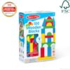 Melissa & Doug Wooden Building Blocks, 100-Piece Set of Sorting & Stacking Toys in 4 Colors and 9 Shapes, Classic Toddler Toys for Girls & Boys...