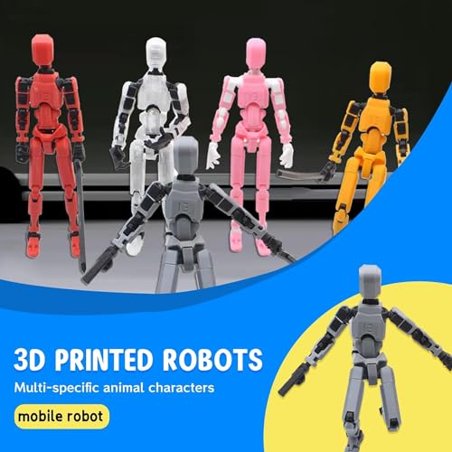 MerryXD 6 Pack Assembly Completed T13 3D Action Figure,Dummy Nova Titan Lucky 13 Action Figure 3D Printed Multi-Jointed Movable Toy MerryXD 6 Pack Assembly Completed T13 3D Action Figure,Dummy Nova Titan Lucky 13 Action Figure 3D Printed Multi-Jointed Movable Toy