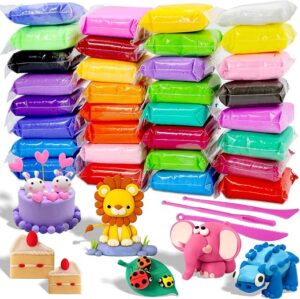 MuseLuxe Air Dry Clay - 32 Colors Modeling Clay Kit with 3 Sculpting Tools,Safe & Non-Toxic,DIY Magic Gifts Toys for Boys,Girls,Kids MuseLuxe Air Dry Clay - 32 Colors Modeling Clay Kit with 3 Sculpting Tools,Safe & Non-Toxic,DIY Magic Gifts Toys for Boys,Girls,Kids