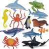 Ocean Sea Life Toy Figures Set for Kids, 12 PCS Realistic Marine Animals with Shark, Dolphin, Sea Turtle, Penguin, Seal, Clownfish, Crab, Ocean... Ocean Sea Life Toy Figures Set for Kids, 12 PCS Realistic Marine Animals with Shark, Dolphin, Sea Turtle, Penguin, Seal, Clownfish, Crab, Ocean...