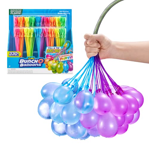Original Bunch O Balloons Tropical Party 330+ Rapid-Filling Self-Sealing Water Balloons (Amazon Exclusive 10 count, pack of 1) by ZURU Water... Original Bunch O Balloons Tropical Party 330+ Rapid-Filling Self-Sealing Water Balloons (Amazon Exclusive 10 count, pack of 1) by ZURU Water...