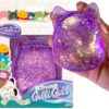 Original Squishmallows™ SLIMYGLOOP Purple Gelli Gels, Slow Rising Sensory Squeeze Toy with Glitter, Gel Filled Fidget Toys