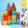 OugerToy 104PCS Magnetic Tiles STEM Building Blocks for Kids Ages 3-9, Educational Stacking Toys with Car Bases, Creative Construction Gift for... OugerToy 104PCS Magnetic Tiles STEM Building Blocks for Kids Ages 3-9, Educational Stacking Toys with Car Bases, Creative Construction Gift for...