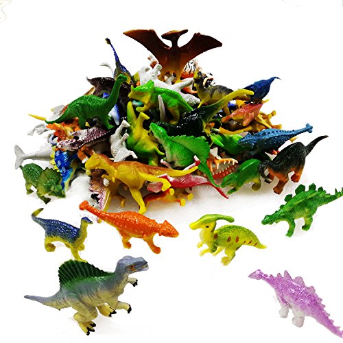 OuMuaMua Dinosaur Toys, Plastic Mini Dinosaur Figure Toy Set Including T-rex, Stegosaurus, Monoclonius for Kids Dinosaurs Birthday Party Favors,... OuMuaMua Dinosaur Toys, Plastic Mini Dinosaur Figure Toy Set Including T-rex, Stegosaurus, Monoclonius for Kids Dinosaurs Birthday Party Favors,...