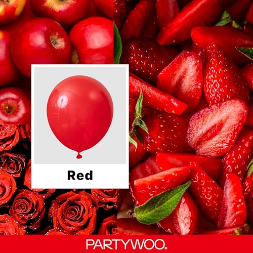 PartyWoo Red Balloons 140 pcs Different Sizes of 18 12 10 5 Inch Red Balloon Arch Kit Garland for Birthday Graduation Bachelorette Citizenship... PartyWoo Red Balloons 140 pcs Different Sizes of 18 12 10 5 Inch Red Balloon Arch Kit Garland for Birthday Graduation Bachelorette Citizenship...