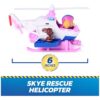 Paw Patrol: Search & Rescue, Skye Rescue Helicopter with 2 Figures, Hero Helicopter Toy with Pull-Back Action, Kids Toys for Boys & Girls Ages 3+