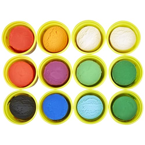 Play-Doh Jewel Colors Bulk 12-Pack of 4-Ounce Cans, Holiday Stocking Stuffers, Prizes & Party Favors, Kids Arts & Crafts, Preschool Toys, Ages 2+...
