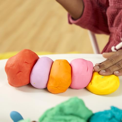Play Doh Modeling Compound 10-Pack Case of Assorted Colors, Non-Toxic 2 oz. Cans, Back to School Gifts, Prizes, & Party Favors, Preschool Toys for...
