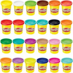 Play-Doh Modeling Compound 24-Pack Case of Colors, Non-Toxic, 3 Oz Cans of Assort. Colors, Back to School Classroom Supplies, Preschool Toys, Ages... Play-Doh Modeling Compound 24-Pack Case of Colors, Non-Toxic, 3 Oz Cans of Assort. Colors, Back to School Classroom Supplies, Preschool Toys, Ages...