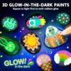 Rock Painting Kit- Glow in The Dark Rock Kit, Arts and Crafts for Kids Ages 6-12, Art Supplies Toy, Kids Craft Paint Kits, Arts & Crafts for Boys...