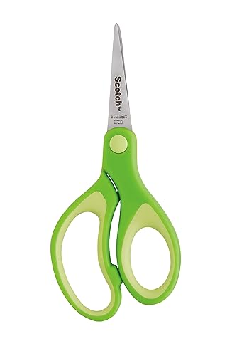 Scotch Kids Pointed Tip Scissors with Soft Touch, 5 Inches (1442P) (Colors may vary) Scotch Kids Pointed Tip Scissors with Soft Touch, 5 Inches (1442P) (Colors may vary)