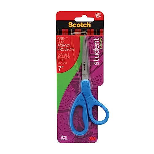 Scotch Kids Pointed Tip Scissors with Soft Touch, 5 Inches (1442P) (Colors may vary) Scotch Kids Pointed Tip Scissors with Soft Touch, 5 Inches (1442P) (Colors may vary)