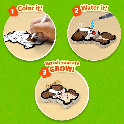 Skillmatics Aqua Puffs - 3D Art Kit, Animals, Mess-Free Paint by Number Craft for Kids, DIY Color Activity, Screen-Free Entertainment, Travel &...