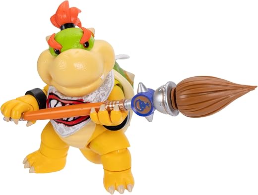 The Super Mario Galaxy Movie 5” Action Figures Series 1 – Bowser Jr. Figure with Paint Brush Accessory - Premium Details and 17 Points of Articulation The Super Mario Galaxy Movie 5” Action Figures Series 1 – Bowser Jr. Figure with Paint Brush Accessory - Premium Details and 17 Points of Articulation