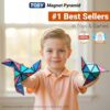 TOSY Magnet Pyramid Stone - 1 Cube Transforms into 1 Billion Shapes, 12 Pieces, 243 Rare Earth Magnets, Holographic Design Magnet Tiles Creative... TOSY Magnet Pyramid Stone - 1 Cube Transforms into 1 Billion Shapes, 12 Pieces, 243 Rare Earth Magnets, Holographic Design Magnet Tiles Creative...