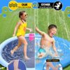 VISTOP 67" Non-Slip Splash Pad for Kids and Dogs, Thickened Sprinkler Pool for Toddlers, Outdoor Backyard Water Toys, Fun Fountain Play Mat for...