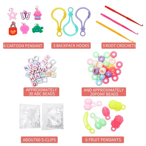 XKDOUS 24 Colors Rubber Band Bracelet Kit, Bracelet Making Kit for Art and Craft, Rubberband Bracelets kit for Kids Ages 6+ XKDOUS 24 Colors Rubber Band Bracelet Kit, Bracelet Making Kit for Art and Craft, Rubberband Bracelets kit for Kids Ages 6+